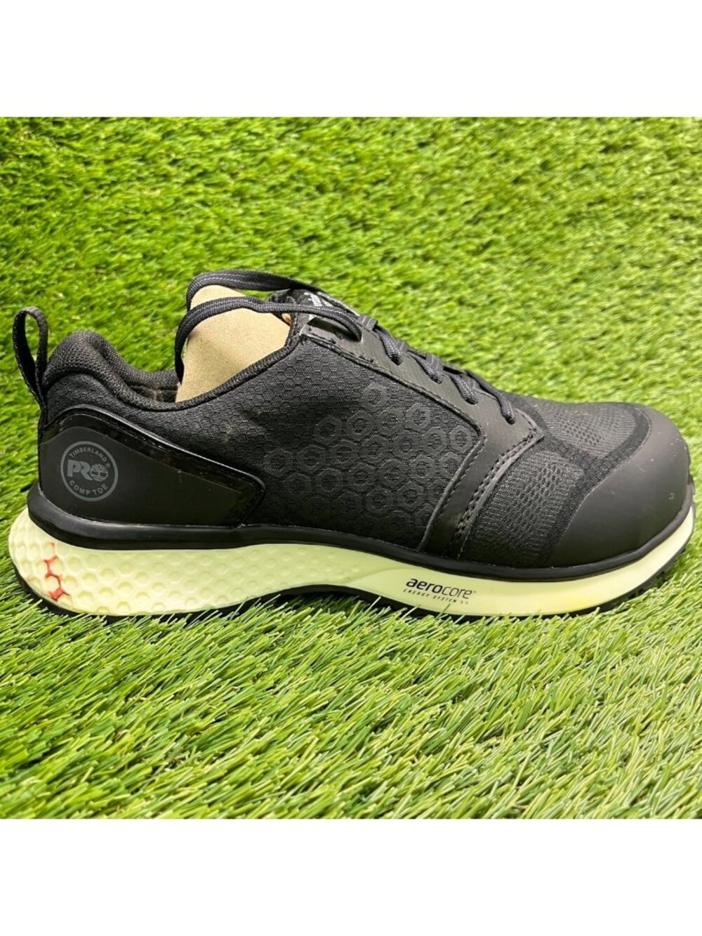 Timberland PRO Reaxion Womens Size 8.5 Black Composite Toe Safety Work Shoes